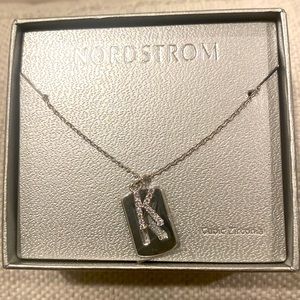 Nordstrom K Silver Necklace